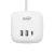 Kocka elosztó vezetékkel, 3 aljzat 16A 250V~, 1,5m 3G1,0 mm2 H05VV-F, kapcsoló, 2xUSB-A, 1xUSB-C, HS  CUBE2