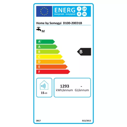 DualFlex Smart elektr. vízmelegítő, bojler, 2000W, 93l, IPX4, 2 víztartály, függől./vízszin., B, HSO  D100-20ED1B