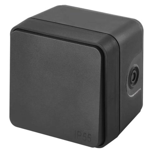 CYKLONE csengő nyomógomb 1/0, 6 A, IP55, szürke                                                       D730427