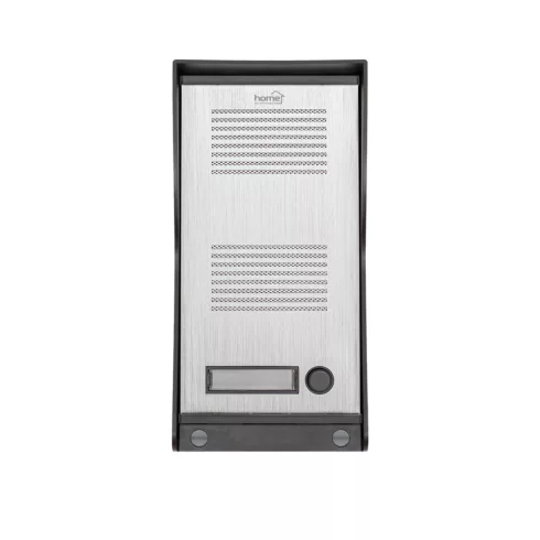 Vezetékes kaputelefon szett, falon kívüli, alumínium, 2vezetékes bekötés, zárnyitás, IP23, 230V, HSO  DP22