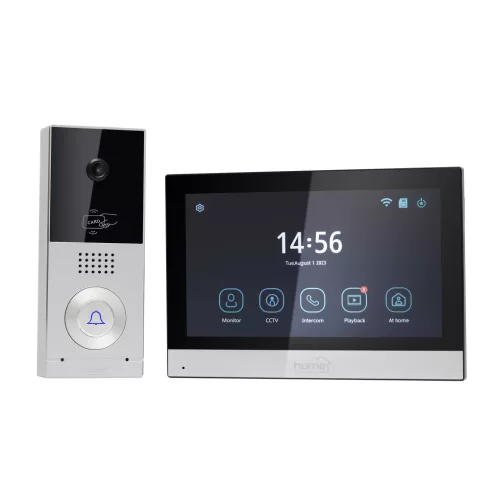 Video kaputelefon, 7'' érintőképernyő, 7db RFID közelítő kulccsal, HSO                                DPVSMART