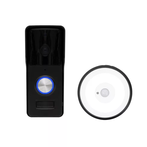 Smart video kaputelefon 5in1, vezeték vélküli, Tuya, megfigyelő kamera, riasztó funkció,  IP54, HSO   DPVWIFI100