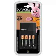   Duracell gyorstöltő, Ni-Mh akkuk töltésére, 2db AA 1300mAh + 2db AAA 750 mAh akkumulátorral, HSO      DURACELLCEF14
