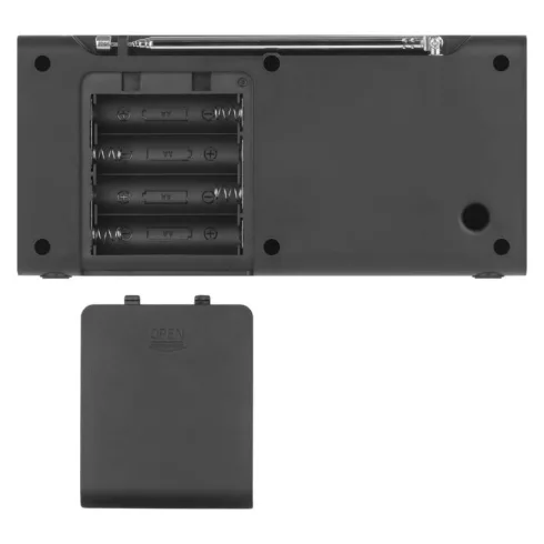 Hordozható rádió P-600B, TFT kijelző, kettős táplálás, Bluetooth, MP3, DAB / DAB+ / FM, fekete színb  E0090