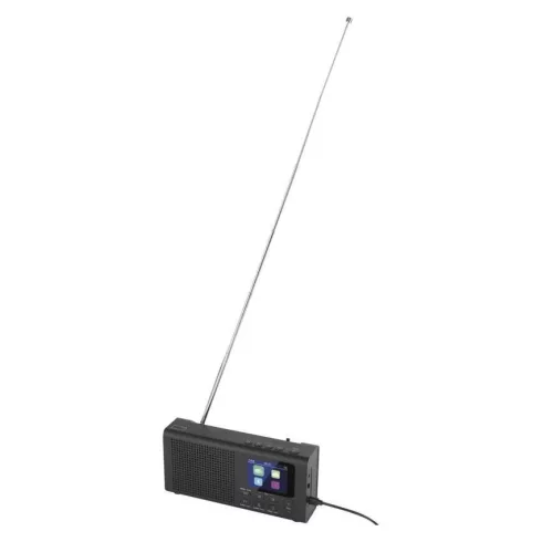 Hordozható rádió P-600B, TFT kijelző, kettős táplálás, Bluetooth, MP3, DAB / DAB+ / FM, fekete színb  E0090
