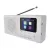 Hordozható rádió P-600B, TFT kijelző, kettős táplálás, Bluetooth, MP3, DAB / DAB+ / FM, fehér színbe  E0091