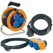   Power-Pack-Set, IP44, Kábeldob 10m 3x1,5/Hosszabbító kábel 10m 3x1,5/Hálózati elosztó Powerbolck-kal  E1070158003