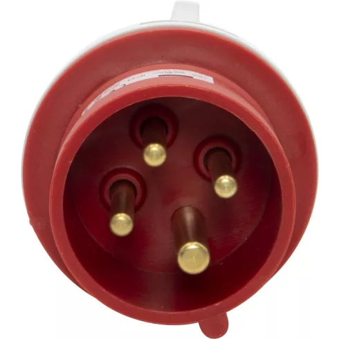 CEE csatlakozó dugó, 4 pólusú, 400V/16A, IP44                                                         E1080040786