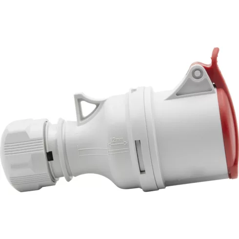 CEE csatlakozó aljzat, 4 pólusú, 400V/16A, IP44                                                       E1080050786