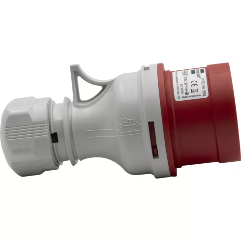 CEE csatlakozó dugó, 5 pólusú, 400V/16A, IP44                                                         E1080060786