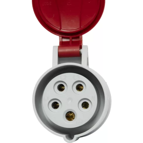 CEE csatlakozó aljzat, 5 pólusú, 400V/16A, IP44                                                       E1080080786