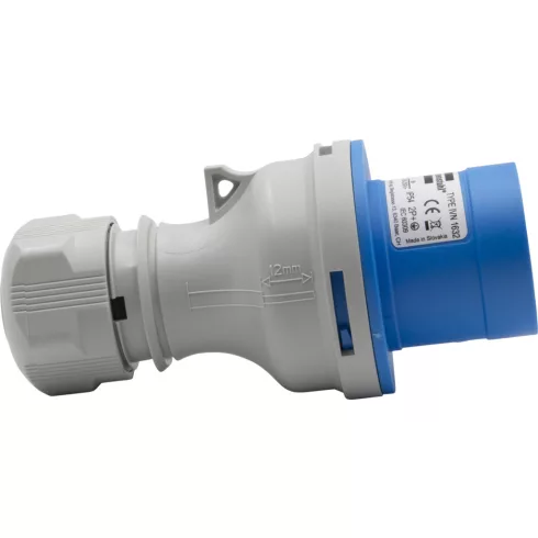 CEE csatlakozó dugó, 3 pólusú, 230V/16A, IP44                                                         E1081010786