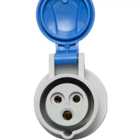 CEE csatlakozó aljzat, 3 pólusú, 230V/16A, IP44                                                       E1081040786