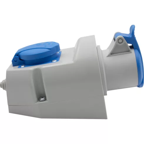 Kombinált fali aljzat CEE 230V/16A + F típusú védőérintkező, IP44                                     E1081100786