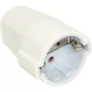   Földelt aljzat, szerelhető, 230V/16A, fehér                                                           E1081590511