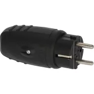   Védőérintkezős hálózati gumidugó, 230V/16A, IP44                                                      E1082040