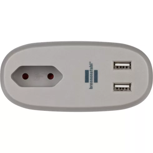 Estilo Sofa elosztó töltőfunkcióval (1xeuro konnektor és 2xUSB töltő), antracit/szürke                E1150290