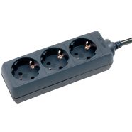   BAT elosztó 3 utas fekete 1,4 m 3x1,5mm2                                                              E1150600015