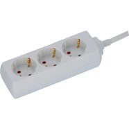   BAT elosztó 3 aljzat fehér 1,4m 3x1,5mm2                                                              E1150620015