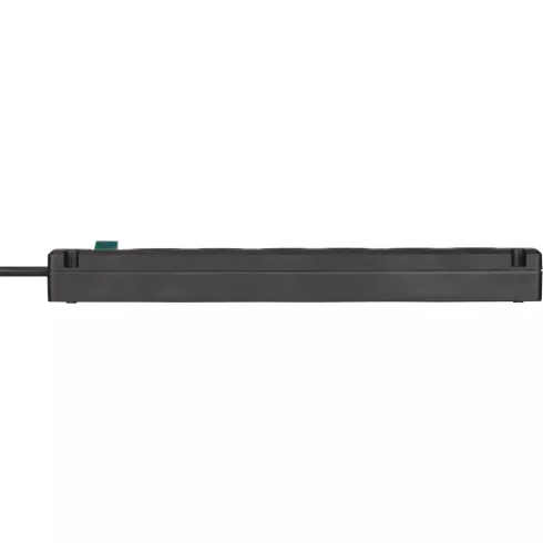 Bremounta elosztó, 5 aljzat + 2x USB C (töltő), kapcsolóval, 3m H05VV-F3G1.5, fekete                  E1150660415
