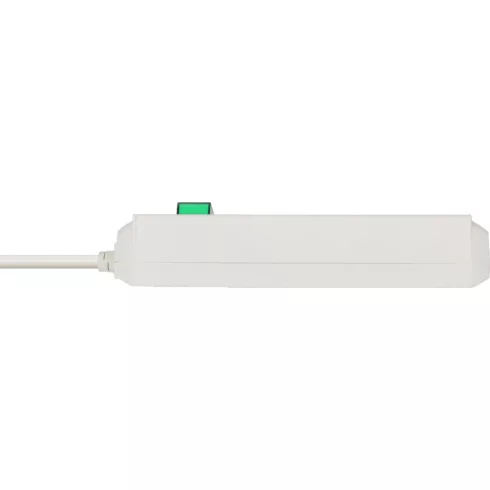 Eco-Line elosztó, 3 aljzat,  kapcsolóval, 5m H05VV-F 3G1,5, fehér                                     E1152920