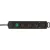 Comfort-Line Plus elosztó, 4 aljzat, kapcsolóval, 2m H05VV-F 3G1,5, fekete                            E1153100100