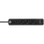 Ecolor elosztó, 4 aljzat + 2x USB C (töltő), kapcsolóval, 1,5m H05VV-F3G1.5, fehér/fekete             E1153240126