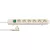 Comfort-Line Plus elosztó, 6 aljzat, kapcsolóval, 2m H05VV-F 3G1,5, fehér, lapos dugóval              E1153320100