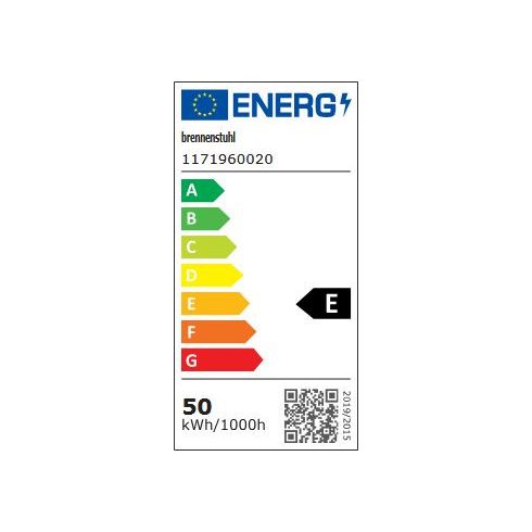 LED hálózati reflektor, 50 W, 5500 lm, 6500 K, 1,5m H05RN-F3G1.0, IP65, E, EL 5500 M                  E1171960020