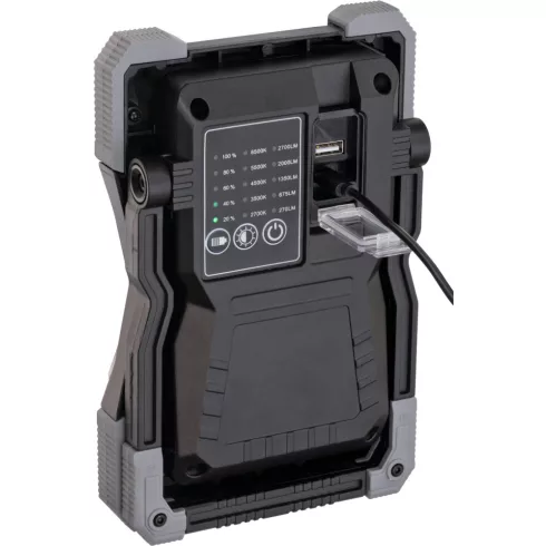 Akkus LED lámpa, IP65, 2700lm, 15CRI 96, táskával, RUFUS 3020 MA                                      E1173110300
