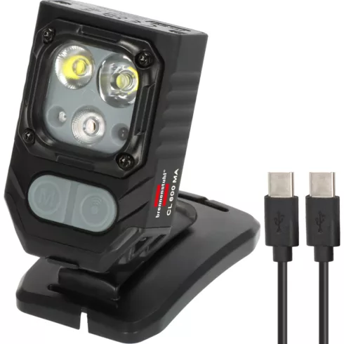 CL 600 MA akkus munkalámpa, 5W, 600lm, 6500K, Li-Pol 3,7V/1Ah, csíptethető, mágneses, IP54, fekete    E1173730006