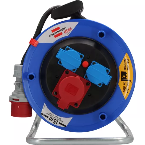 Garant ST CEE kábeldob 290, 15m H07RN-F 5G2.5 fekete, IP44, 2 aljzat 230V/16A + 1 CEE aljzat 400V/16  E1180788625
