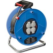   Kábeldob 25m H05RR-F 3x1,5mm2 gumi vezetékkel, 4 csapfedeles hálózati aljzattal                       E1208028