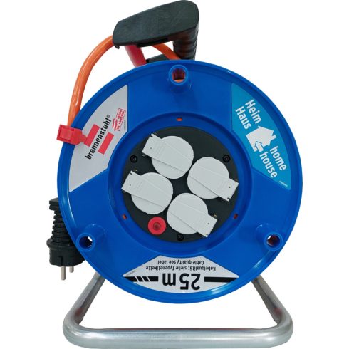 Garant ST kábeldob 240, 25m AT-N07V3V3-F 3G1.5 narancssárga, IP44, 4x aljzat 230V/16A csapfedéllel    E1208458