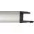 Premium-Alu-Line elosztó, 6 aljzat + 2x USB A (töltő), kapcsolóval, 3m H05VV-F 3G1,5, ezüst/fekete    E1391000516