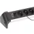 Alu-Office-Line elosztó, 4 aljzat + 1x USB PD + 1 x USB A, kapcsolóval, 1,8m H05VV-F3G1.5, fekete/ez  E1391040420