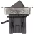 Indesk Power rejtett elosztó, 3 aljzat + 2x USB A (töltő), 2m H05VV-F3G1.5, ezüst/fekete              E1396200113