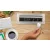 Indesk Power rejtett elosztó, 3 aljzat + 2x USB A (töltő), 2m H05VV-F3G1.5, ezüst/fekete              E1396200113