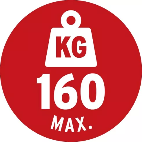 Acél teleszkópos munkaállvány (max. 130cm), összecsukható, 160kg-ig terhelhető, MB 160 H              E1444700