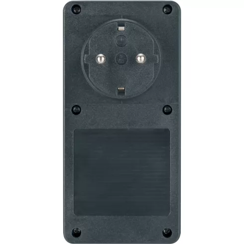 Mechanikus kültéri időkapcsoló, szürkület érzékelővel, IP44, földelt alj, antracit, DDT               E1506120