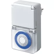   Mechanikus időkapcsoló, napi, IP44, min. 15 perc, földelt alj, fehér, MMZ 44                          E1506170