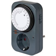  Mechanikus időkapcsoló, napi, min. 15 perc, földelt alj, antracit, MZ 20-1                            E1506450