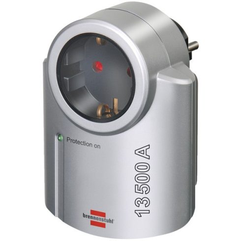 Túlfeszültségvédő adapter, földelt alj, 13500A, ezüst, Primera-Line                                   E1506950