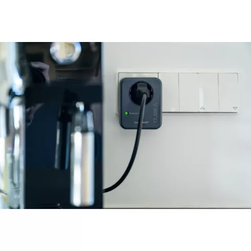 Túlfeszültségvédő adapter, földelt alj, 13500A, antracit                                              E1506996