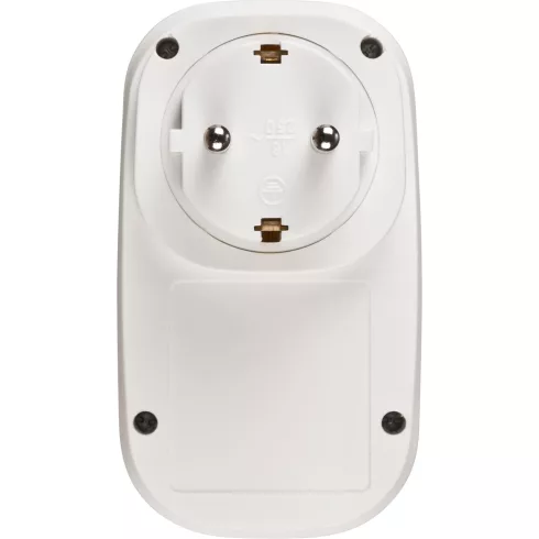 Hálózati aljzat, védőérintkezős + USB-C PD 20W + USB-A 18W, max. 16A/3680W, IP20, fehér               E1508210010