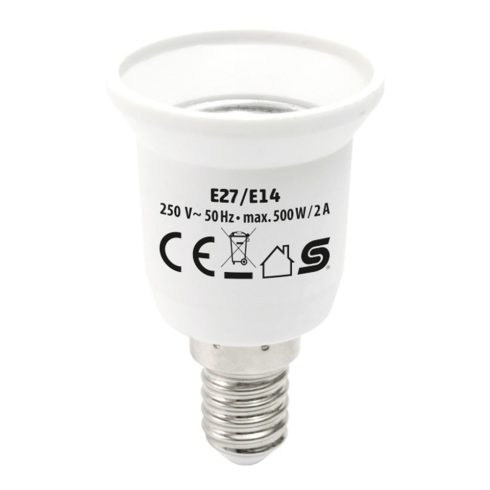 Foglalat átalakító adapter, HSO                                                                       E27/E14