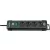Premium-Line elosztó, 4 aljzat,  kapcsolóval, 1,8m H05VV-F 3G1.5, fekete                              E5110014