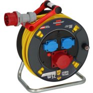   Professional CEE/5 kábeldob ST 300, fázisváltó, 1xCEE+2xF aljzat, 25m AT-N07V3V3-F 5G2.5 sárga, IP44  E9232210400