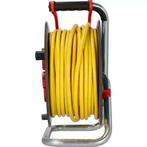 Professional kábeldob 320 ST, 5 x F aljzat, 320mm dobátmérő, 40m AT-N07V3V3-F 3G2.5 sárga, IP44       E9232410410