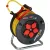 Professional kábeldob 320 ST, 5 x F aljzat, 320mm dobátmérő, 40m AT-N07V3V3-F 3G2.5 sárga, IP44       E9232410410